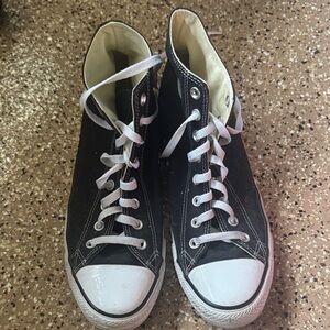 Converse Black and White High-Top Sneakers